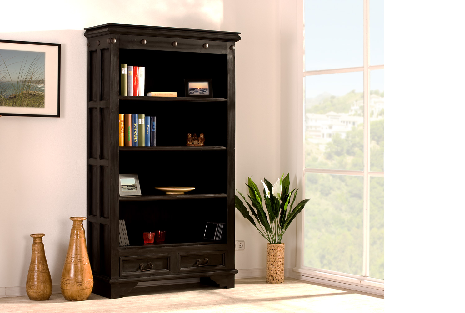 Raumteiler Kolonialstil Mexico Kolonial schwarz-braun