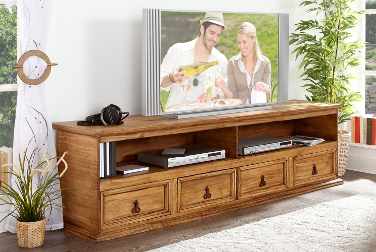 TV Möbel Mexico Kollektion honigfarben