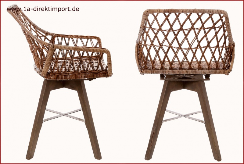 Exklusiver Rattan-Armlehnstuhl Sessel Rattan-Geflecht ...